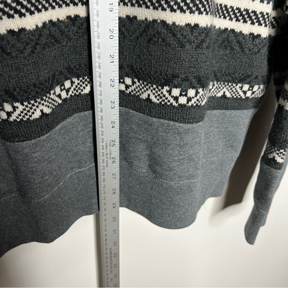 Allsaints Sweater Mens XXL Wool Blend Striped Casual - Picture 5 of 15